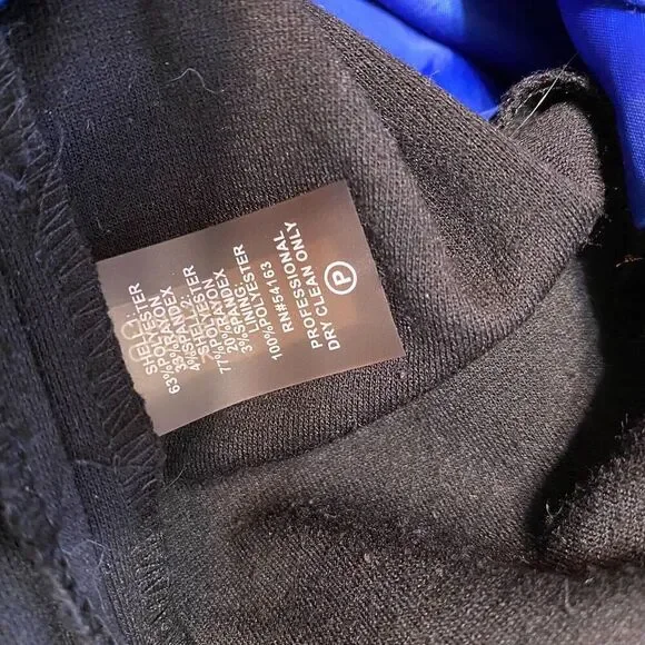 Calvin Klein Dress Size 4 Women's Royal Blue Sleeveless Back Zip Midi Sheath - Picture 9 of 9